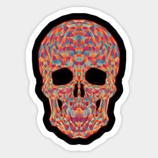 Geometric Skull Sticker